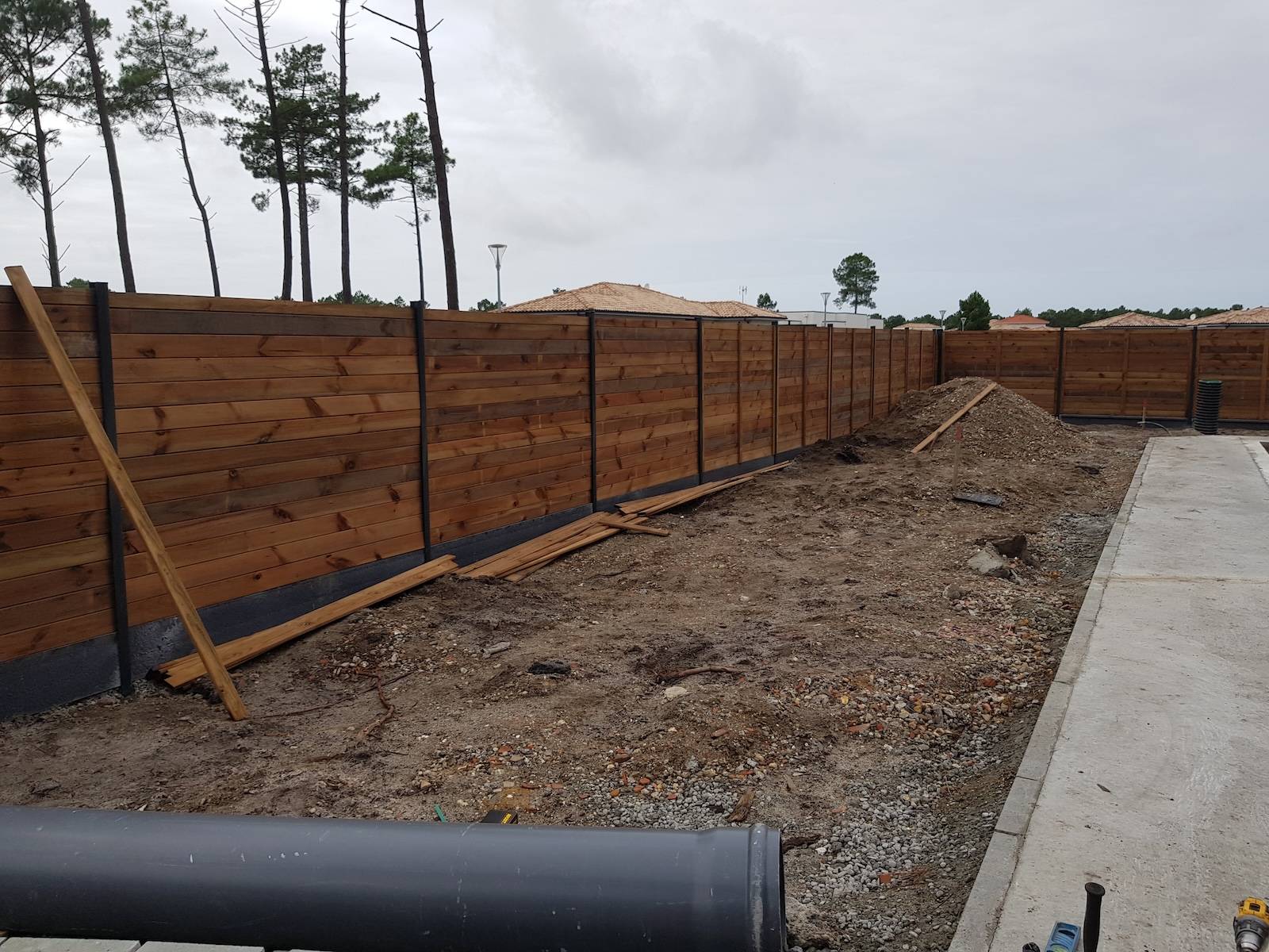 Cloture bois type mios 