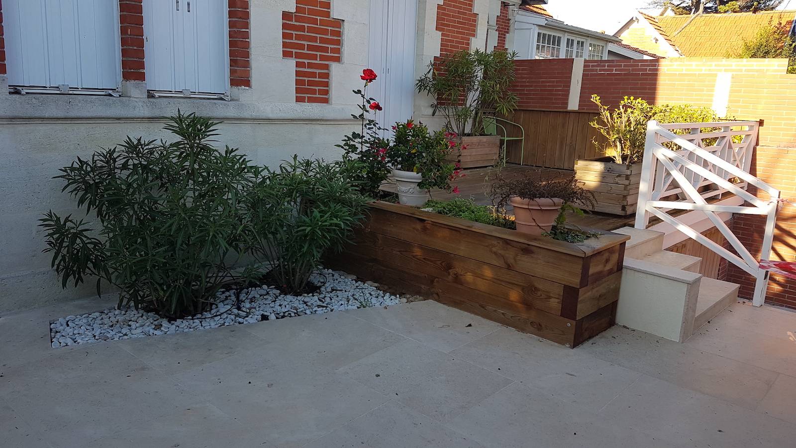 Création d'une jardinière à Soulac