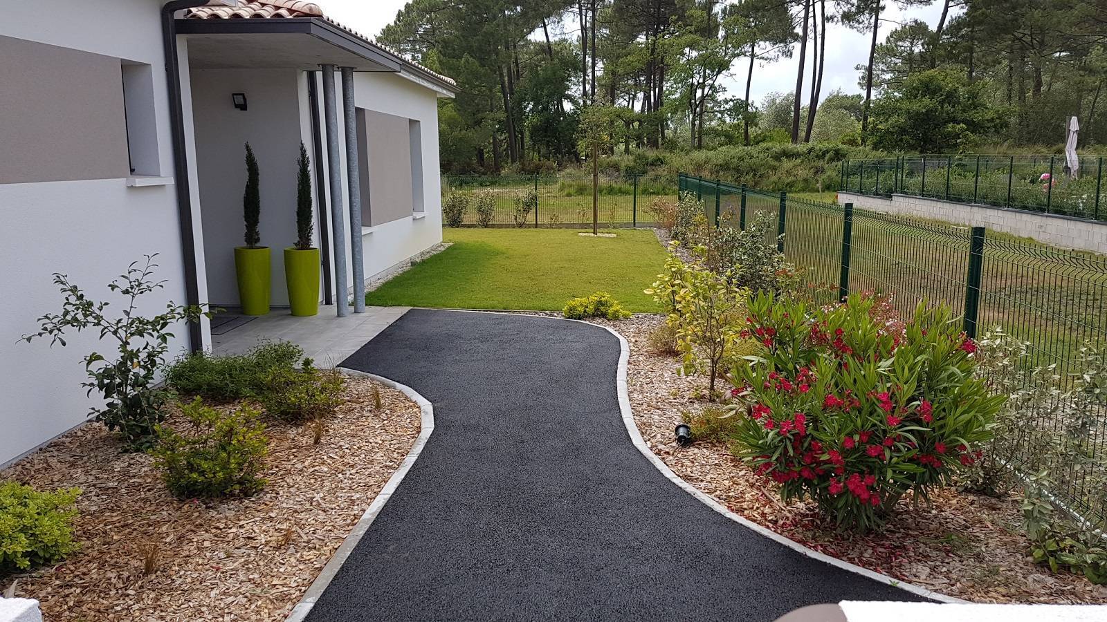 aménagement extérieur d'un particulier à Lacanau