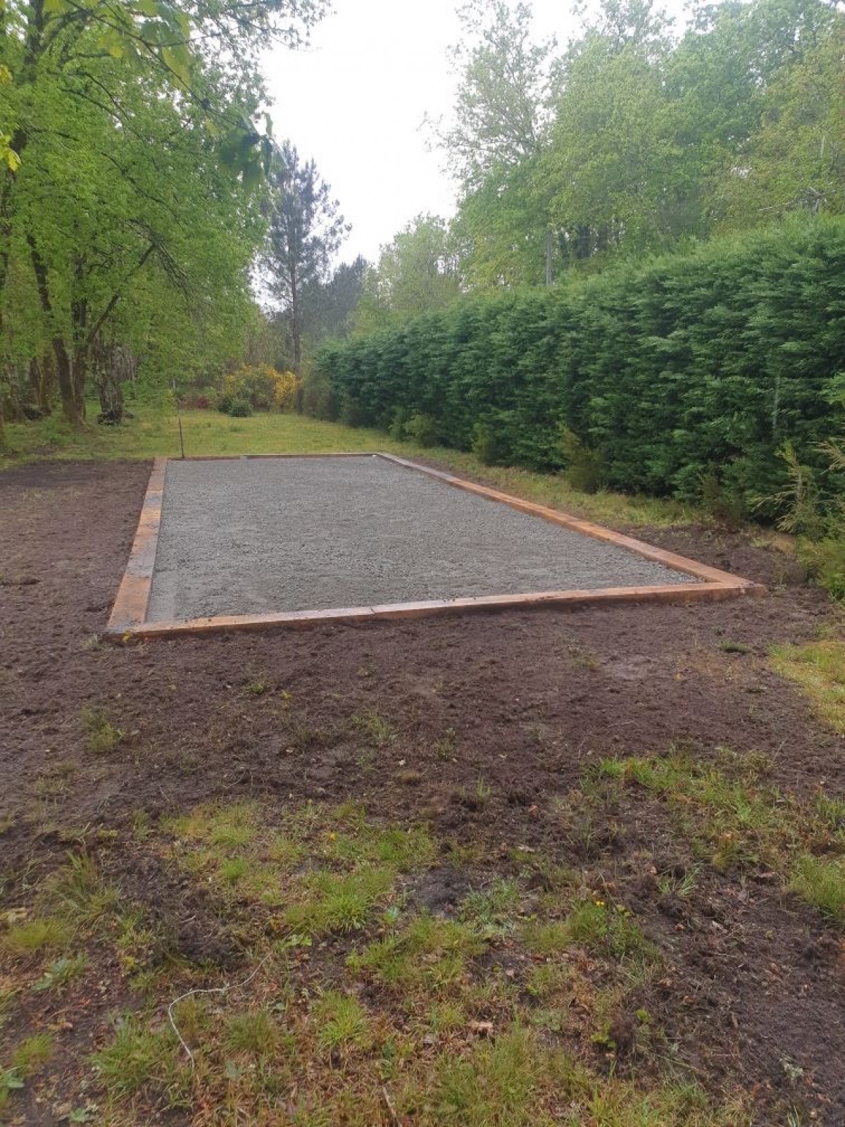 APRES Création d'un boulodrome chez un particulier à Carcans : une initiative conviviale et sportive