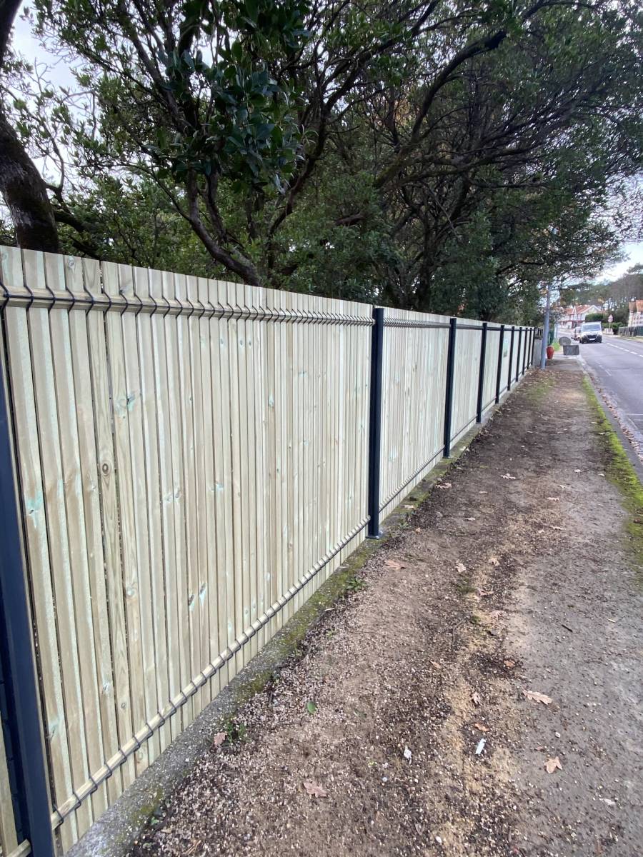 Clôture rigide premium fixation sur platine et portail aluminium ! à lacanau