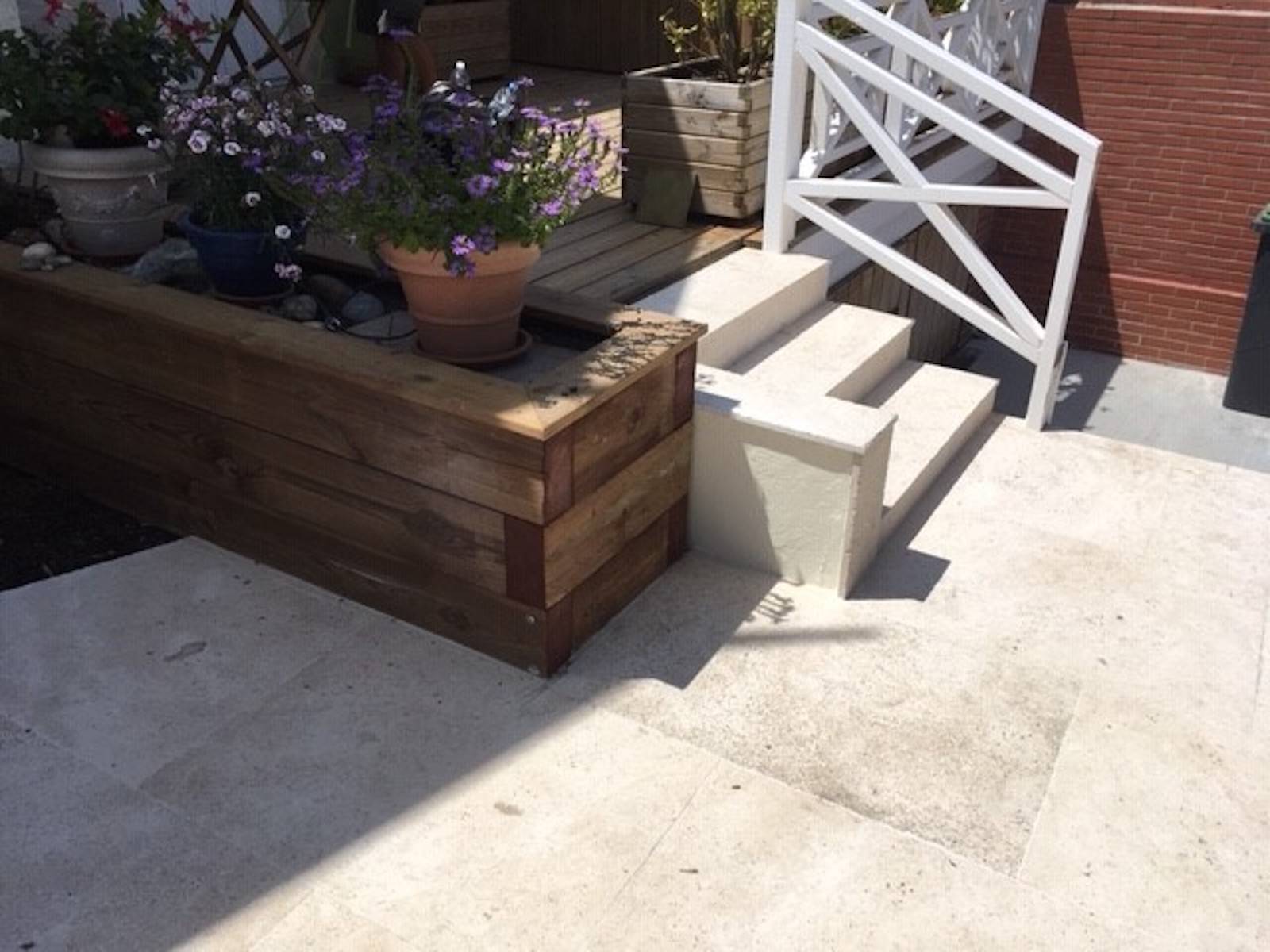 Création d'une jardinière à Soulac