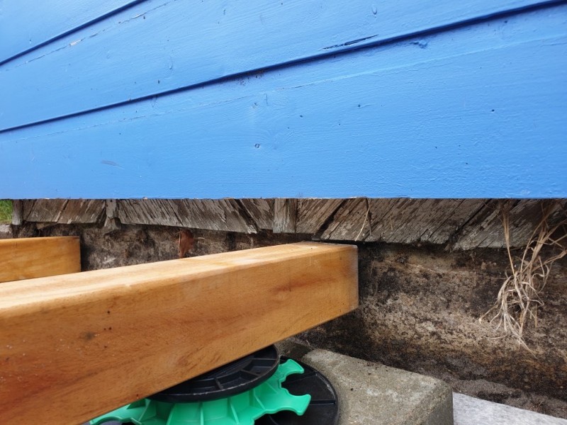 Terrasse bois sur lambourde en bois type ITAUBA à Hourtin port (33)