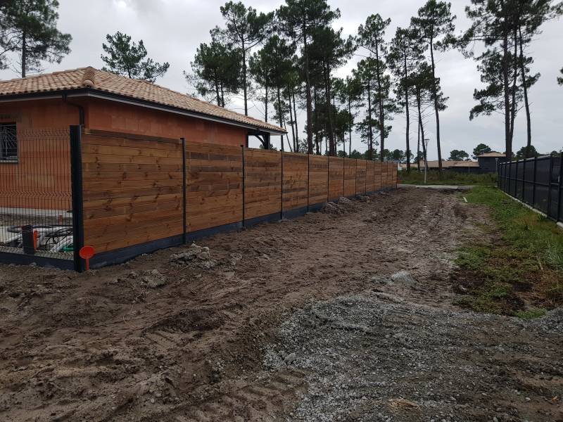 Cloture bois type mios 