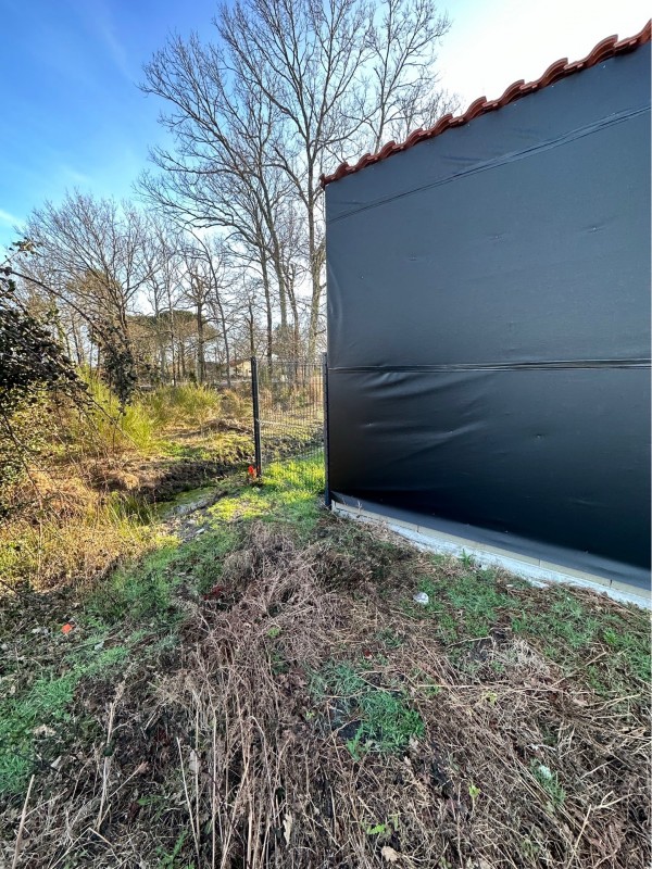 Cloture rigide mixte