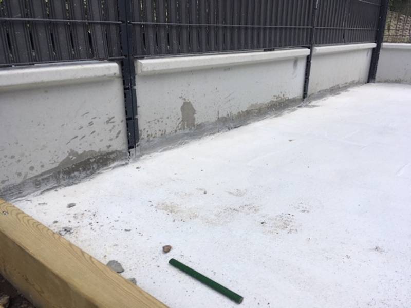 Création d'une dalle béton