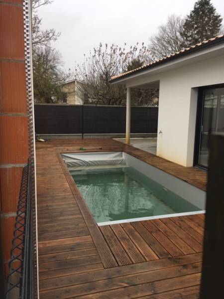 Création d'un terrasse bois et d'un piscine 